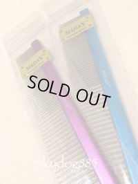 MADAN★グルーミングコーム・ステンレス＆アルミニウム・19×3cm・パープル